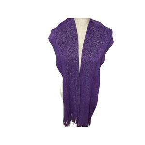 Cejon  Woman's Purple Shimmery Shawl‎ Light Weight